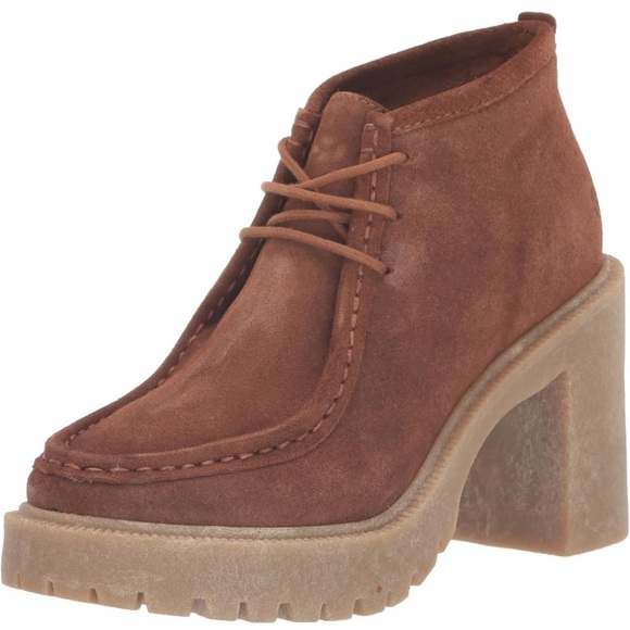 Brown Suede Women's Ankle Boots lucky brand - Picture 1 of 7